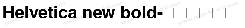 Helvetica new bold字体转换